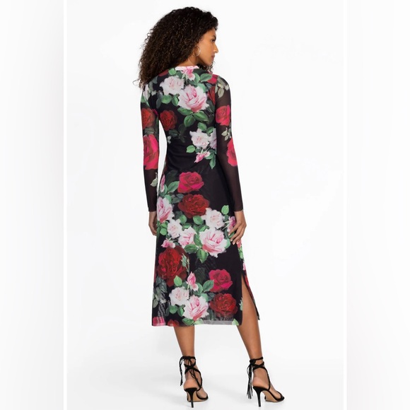 NWT JOHNNY WAS LOLIA MESH MIDI DRESS - Picture 3 of 8